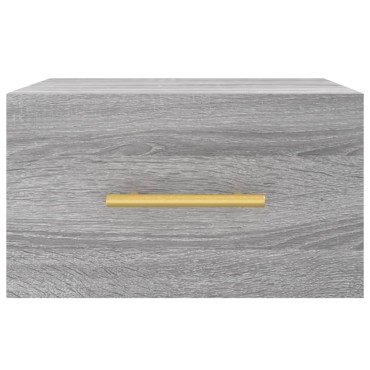 vidaXL Κομοδίνα Επιτοίχια Γκρι Sonoma 35x35x20cm