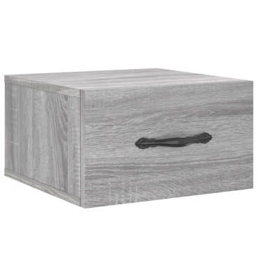vidaXL Κομοδίνα Επιτοίχια Γκρι Sonoma 35x35x20cm
