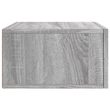 vidaXL Κομοδίνα Επιτοίχια Γκρι Sonoma 35x35x20cm