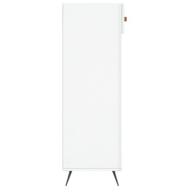 vidaXL Παπουτσοθήκη Γυαλιστερό Λευκό 60x35x105cm Επεξεργασμένο Ξύλο