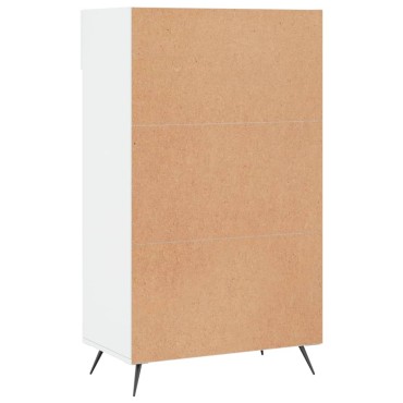 vidaXL Παπουτσοθήκη Γυαλιστερό Λευκό 60x35x105cm Επεξεργασμένο Ξύλο