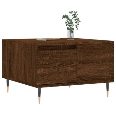vidaXL Τραπεζάκι Σαλονιού Καφέ Δρυς 55x55x36,5cm Επεξεργασμένο Ξύλο 1 τεμ.
