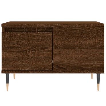 vidaXL Τραπεζάκι Σαλονιού Καφέ Δρυς 55x55x36,5cm Επεξεργασμένο Ξύλο 1 τεμ.