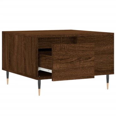 vidaXL Τραπεζάκι Σαλονιού Καφέ Δρυς 55x55x36,5cm Επεξεργασμένο Ξύλο 1 τεμ.