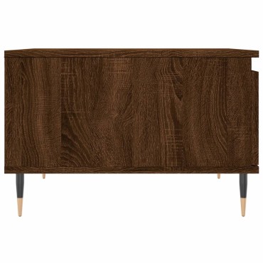 vidaXL Τραπεζάκι Σαλονιού Καφέ Δρυς 55x55x36,5cm Επεξεργασμένο Ξύλο 1 τεμ.