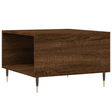 vidaXL Τραπεζάκι Σαλονιού Καφέ Δρυς 55x55x36,5cm Επεξεργασμένο Ξύλο 1 τεμ.