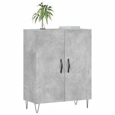 vidaXL Ντουλάπι Γκρι Σκυροδέματος 69,5x34x90cm Επεξεργασμένο Ξύλο 1 τεμ.