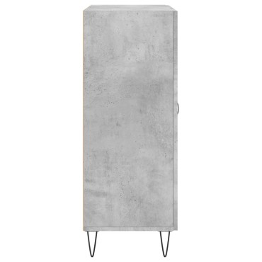 vidaXL Ντουλάπι Γκρι Σκυροδέματος 69,5x34x90cm Επεξεργασμένο Ξύλο 1 τεμ.