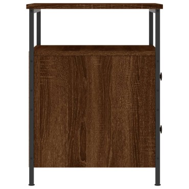 vidaXL Κομοδίνο Καφέ Δρυς 44x45x60cm από Επεξεργασμένο Ξύλο 1 τεμ.