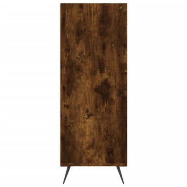 vidaXL Βιβλιοθήκη Καπνιστή Δρυς 69,5x32,5x90cm από Επεξεργ. Ξύλο 1 τεμ.