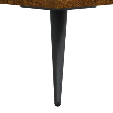 vidaXL Βιβλιοθήκη Καπνιστή Δρυς 69,5x32,5x90cm από Επεξεργ. Ξύλο 1 τεμ.