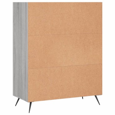 vidaXL Βιβλιοθήκη Γκρι sonoma 69,5x32,5x90cm από Επεξεργ. Ξύλο 1 τεμ.