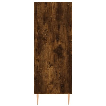 vidaXL Βιβλιοθήκη Καπνιστή Δρυς 69,5x32,5x90cm από Επεξεργ. Ξύλο 1 τεμ.