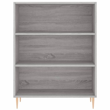 vidaXL Βιβλιοθήκη Γκρι Sonoma 69,5x32,5x90cm από Επεξεργ. Ξύλο 1 τεμ.