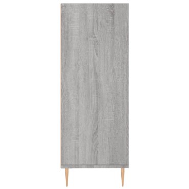 vidaXL Βιβλιοθήκη Γκρι Sonoma 69,5x32,5x90cm από Επεξεργ. Ξύλο 1 τεμ.