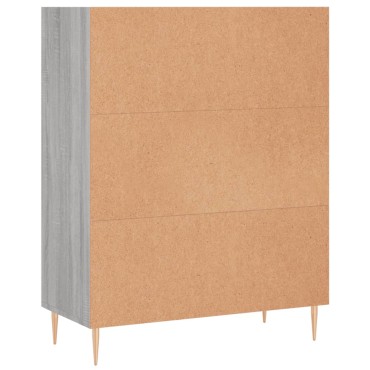 vidaXL Βιβλιοθήκη Γκρι Sonoma 69,5x32,5x90cm από Επεξεργ. Ξύλο 1 τεμ.