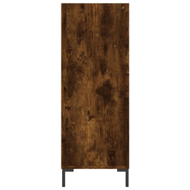 vidaXL Βιβλιοθήκη Καπνιστή Δρυς 69,5x32,5x90cm από Επεξεργ. Ξύλο 1 τεμ.