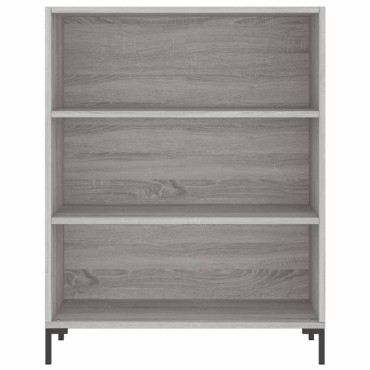 vidaXL Βιβλιοθήκη Γκρι Sonoma 69,5x32,5x90cm από Επεξεργ. Ξύλο 1 τεμ.