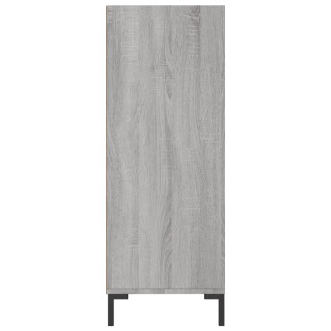 vidaXL Βιβλιοθήκη Γκρι Sonoma 69,5x32,5x90cm από Επεξεργ. Ξύλο 1 τεμ.