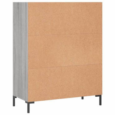 vidaXL Βιβλιοθήκη Γκρι Sonoma 69,5x32,5x90cm από Επεξεργ. Ξύλο 1 τεμ.