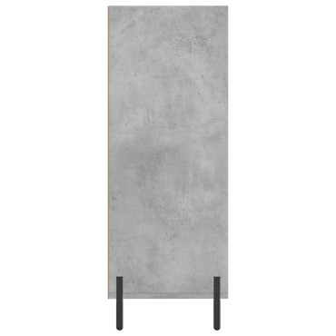 vidaXL Ραφιέρα Γκρι Σκυροδεμ. 69,5x32,5x90cm από Επεξεργ. Ξύλο 1 τεμ.