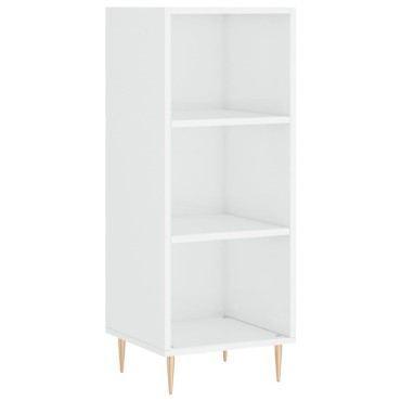 vidaXL Ντουλάπι Γυαλιστερό Λευκό 34,5x32,5x90cm Επεξεργ. Ξύλο 1 τεμ.