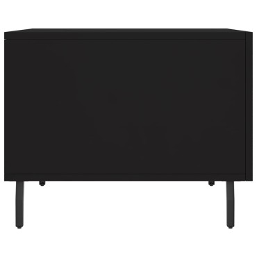 vidaXL Τραπεζάκι Σαλονιού Μαύρο 50x50x40cm από Επεξεργασμένο Ξύλο 1 τεμ.