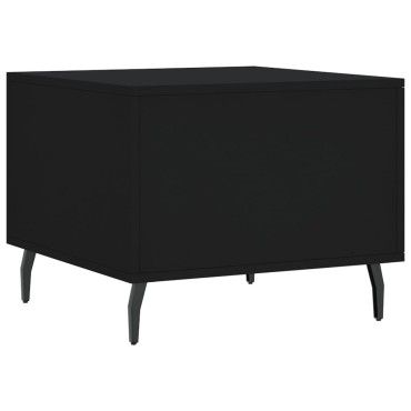 vidaXL Τραπεζάκι Σαλονιού Μαύρο 50x50x40cm από Επεξεργασμένο Ξύλο 1 τεμ.