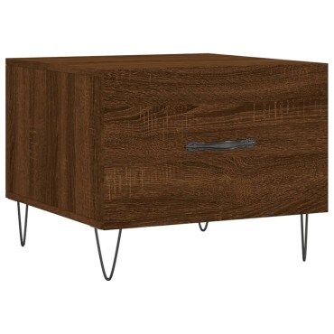 vidaXL Τραπεζάκι Σαλονιού Καφέ Δρυς 50x50x40cm Επεξεργασμένο Ξύλο 1 τεμ.