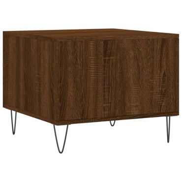 vidaXL Τραπεζάκι Σαλονιού Καφέ Δρυς 50x50x40cm Επεξεργασμένο Ξύλο 1 τεμ.