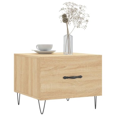 vidaXL Τραπεζάκι Σαλονιού Sonoma Δρυς 50x50x40cm Επεξεργασμένο Ξύλο 1 τεμ.