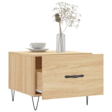vidaXL Τραπεζάκι Σαλονιού Sonoma Δρυς 50x50x40cm Επεξεργασμένο Ξύλο 1 τεμ.
