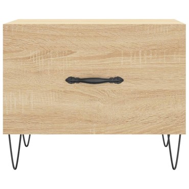 vidaXL Τραπεζάκι Σαλονιού Sonoma Δρυς 50x50x40cm Επεξεργασμένο Ξύλο 1 τεμ.