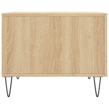 vidaXL Τραπεζάκι Σαλονιού Sonoma Δρυς 50x50x40cm Επεξεργασμένο Ξύλο 1 τεμ.