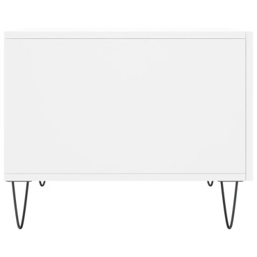 vidaXL Τραπεζάκι Σαλονιού Λευκό 50x50x40cm από Επεξεργ. Ξύλο 1 τεμ.