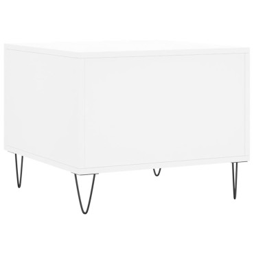 vidaXL Τραπεζάκι Σαλονιού Λευκό 50x50x40cm από Επεξεργ. Ξύλο 1 τεμ.