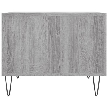 vidaXL Τραπεζάκι Σαλονιού Γκρι Sonoma 50x50x40cm Επεξεργασμένο Ξύλο 1 τεμ.