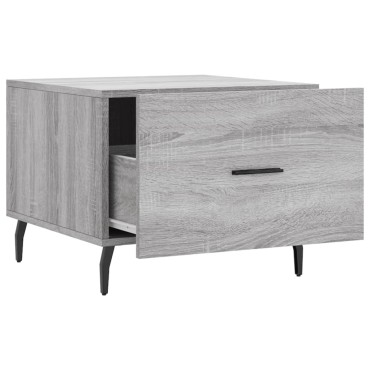 vidaXL Τραπεζάκι Σαλονιού Γκρι Sonoma 50x50x40cm Επεξεργασμένο Ξύλο 1 τεμ.