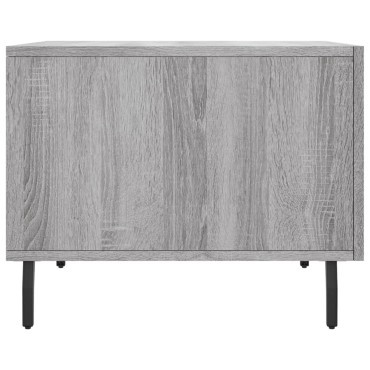 vidaXL Τραπεζάκι Σαλονιού Γκρι Sonoma 50x50x40cm Επεξεργασμένο Ξύλο 1 τεμ.