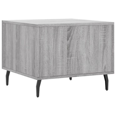 vidaXL Τραπεζάκι Σαλονιού Γκρι Sonoma 50x50x40cm Επεξεργασμένο Ξύλο 1 τεμ.