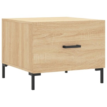 vidaXL Τραπεζάκι Σαλονιού Sonoma Δρυς 50x50x40cm Επεξεργασμένο Ξύλο 1 τεμ.