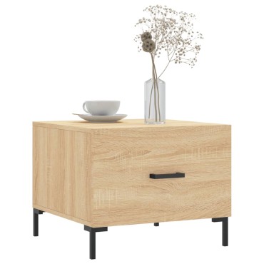 vidaXL Τραπεζάκι Σαλονιού Sonoma Δρυς 50x50x40cm Επεξεργασμένο Ξύλο 1 τεμ.