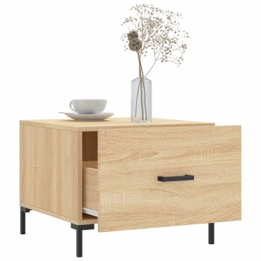 vidaXL Τραπεζάκι Σαλονιού Sonoma Δρυς 50x50x40cm Επεξεργασμένο Ξύλο 1 τεμ.