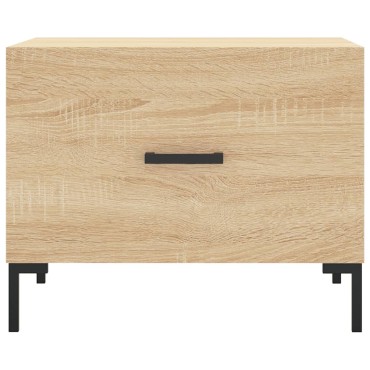 vidaXL Τραπεζάκι Σαλονιού Sonoma Δρυς 50x50x40cm Επεξεργασμένο Ξύλο 1 τεμ.