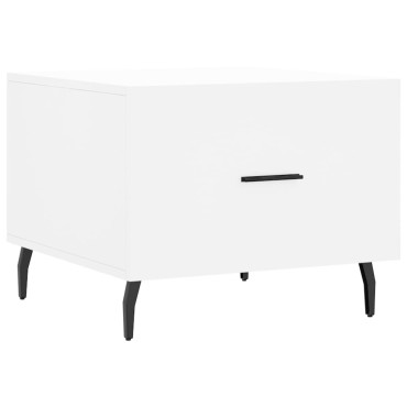 vidaXL Τραπεζάκι Σαλονιού Λευκό 50x50x40cm από Επεξεργ. Ξύλο 1 τεμ.