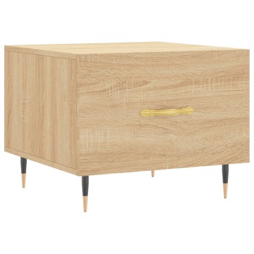 vidaXL Τραπεζάκι Σαλονιού Sonoma Δρυς 50x50x40cm Επεξεργασμένο Ξύλο 1 τεμ.