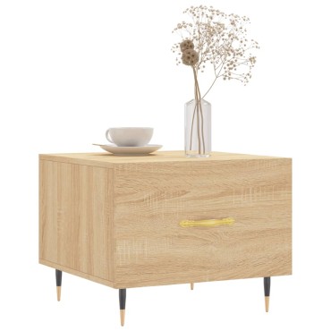 vidaXL Τραπεζάκι Σαλονιού Sonoma Δρυς 50x50x40cm Επεξεργασμένο Ξύλο 1 τεμ.