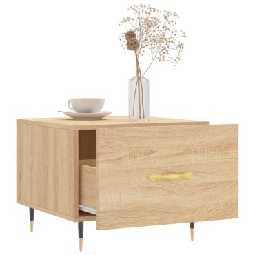 vidaXL Τραπεζάκι Σαλονιού Sonoma Δρυς 50x50x40cm Επεξεργασμένο Ξύλο 1 τεμ.