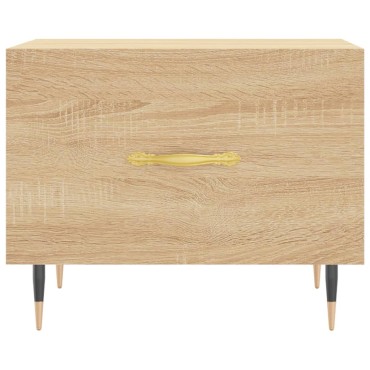 vidaXL Τραπεζάκι Σαλονιού Sonoma Δρυς 50x50x40cm Επεξεργασμένο Ξύλο 1 τεμ.