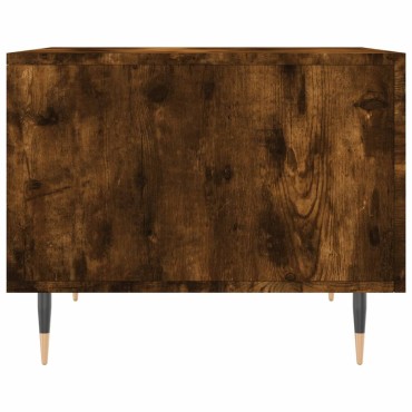 vidaXL Τραπεζάκι Σαλονιού Καπνιστή Δρυς 50x50x40cm Επεξεργασμ. Ξύλο 1 τεμ.